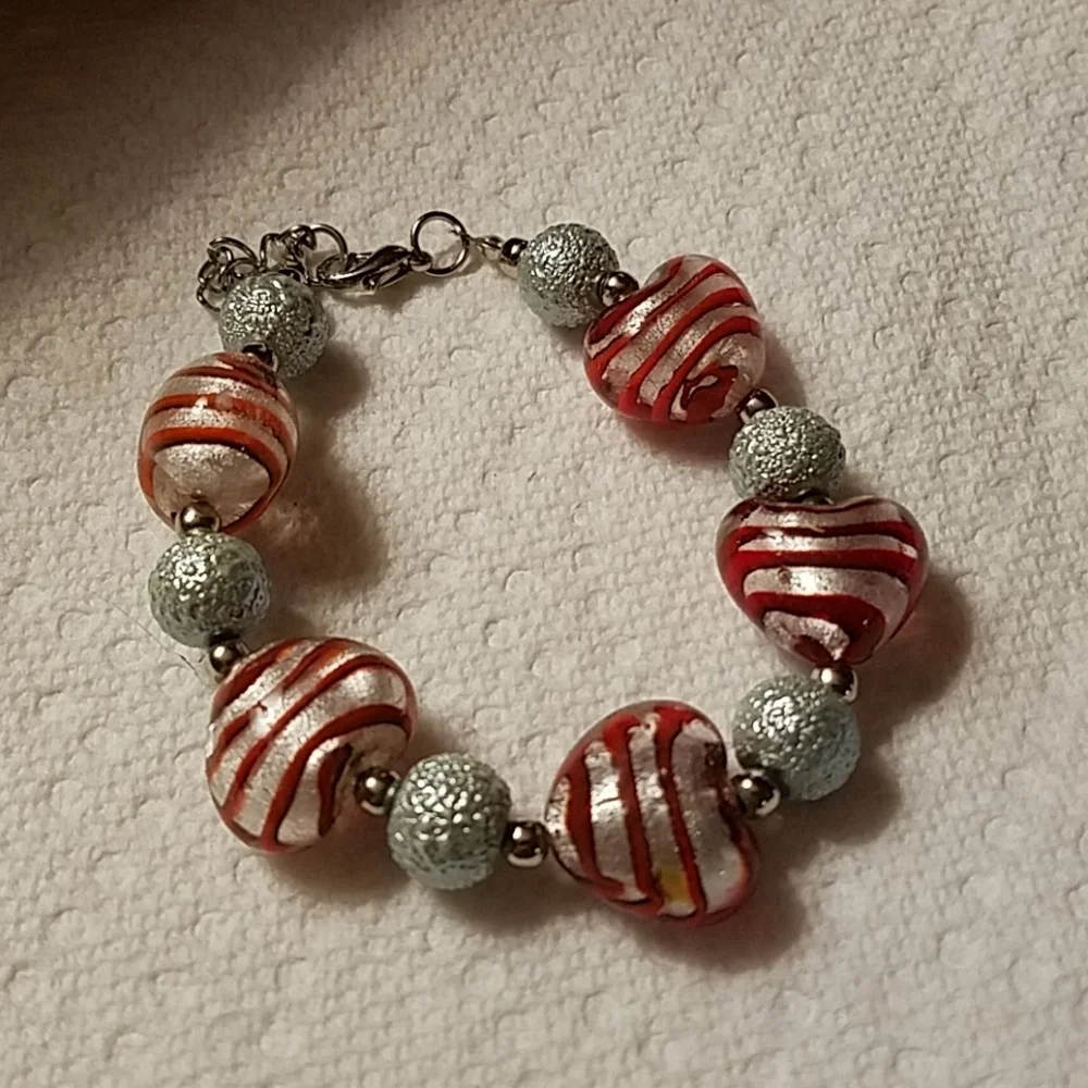 Red Heart Silver Tone Accent 8